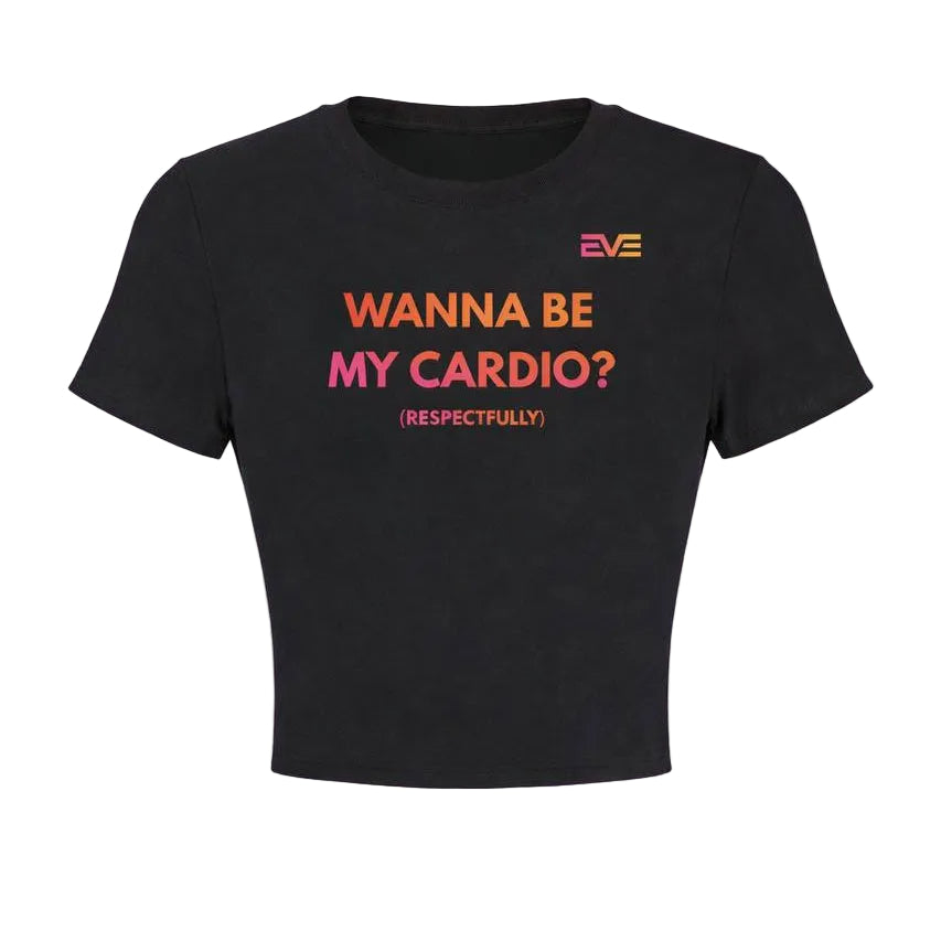 Haut Court EVE Contour – « Tu veux être mon cardio ? » Haut de sport galbant et sculptant