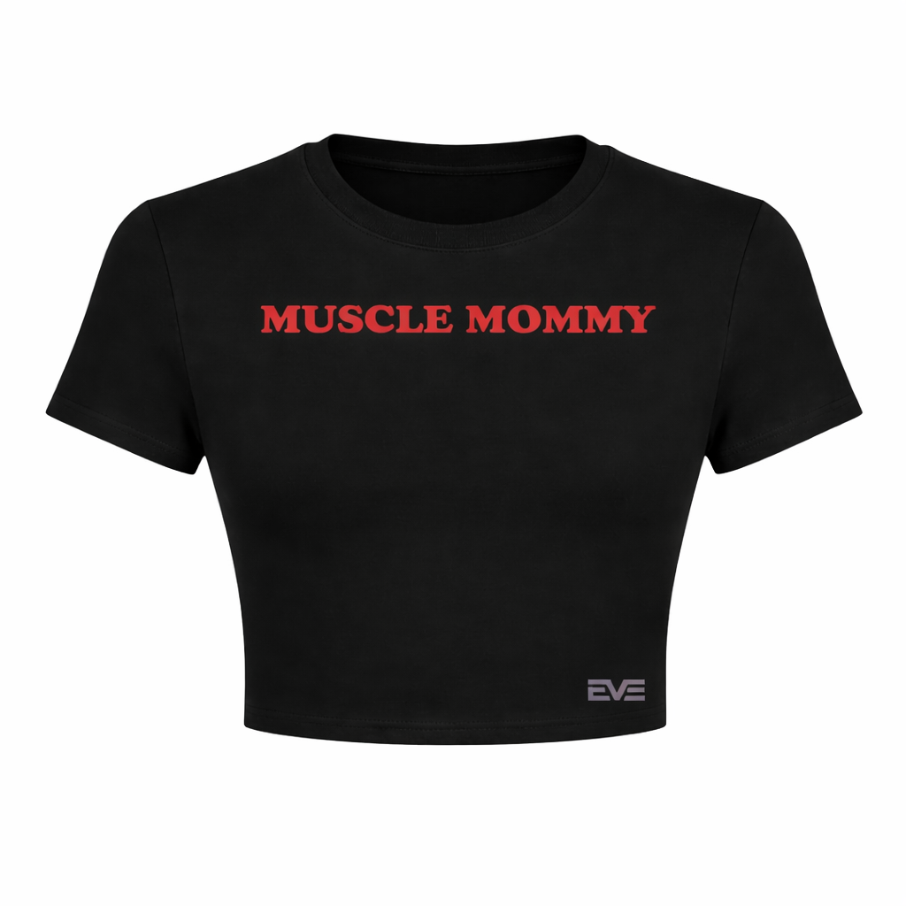 MUSCLE MOMMY Crop Tee