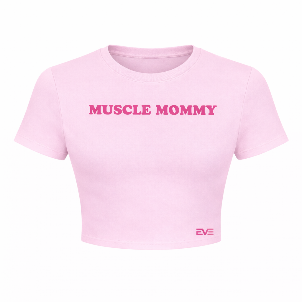 MUSCLE MOMMY Crop Tee