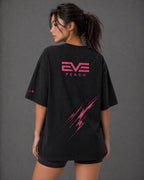 EVE Motion Pink Graphic Oversized Tee - Relaxed Performance Fit