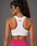 EVE FormLock Sports Bra pink logo