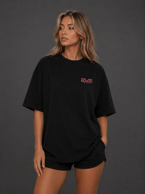 EVE GYM Girl Oversized Tee - EVEPEACH