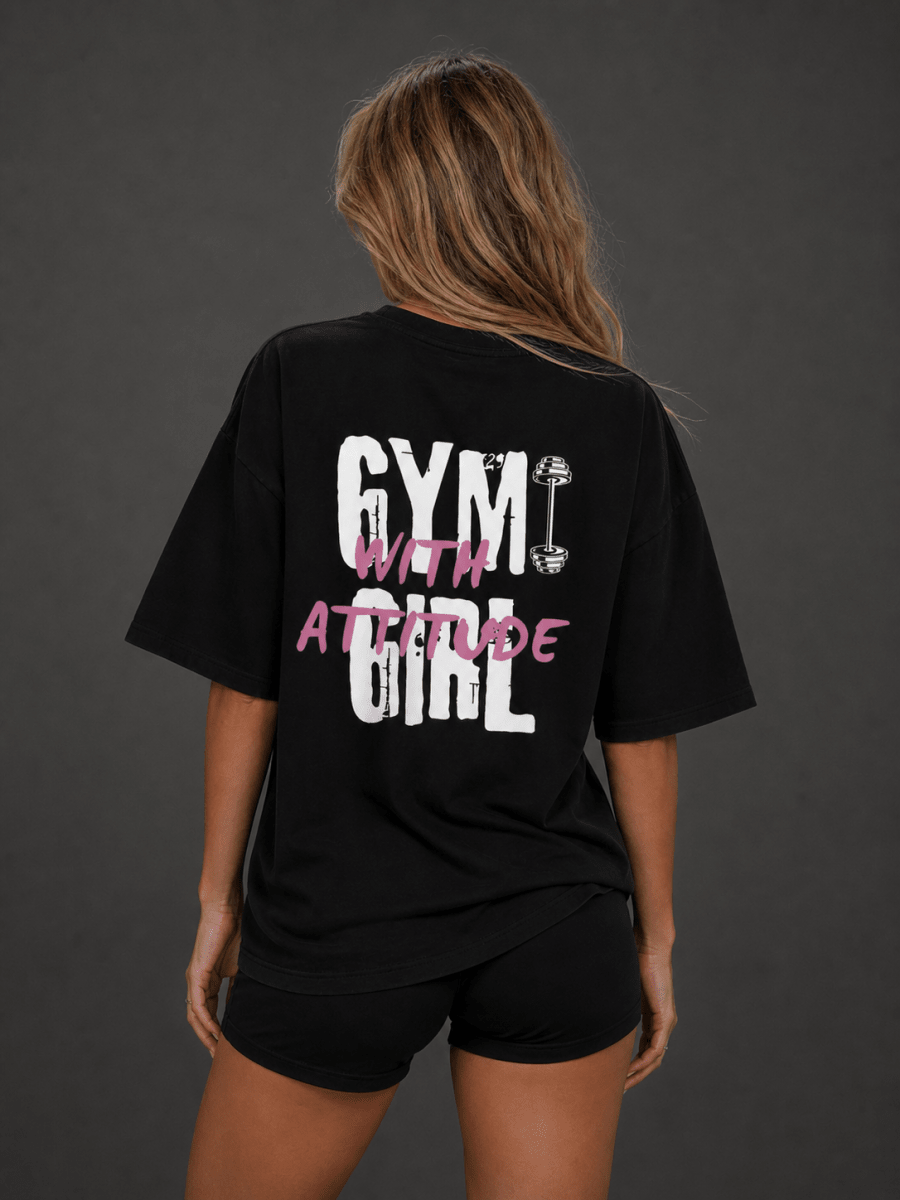 EVE GYM Girl Oversized Tee - EVEPEACH
