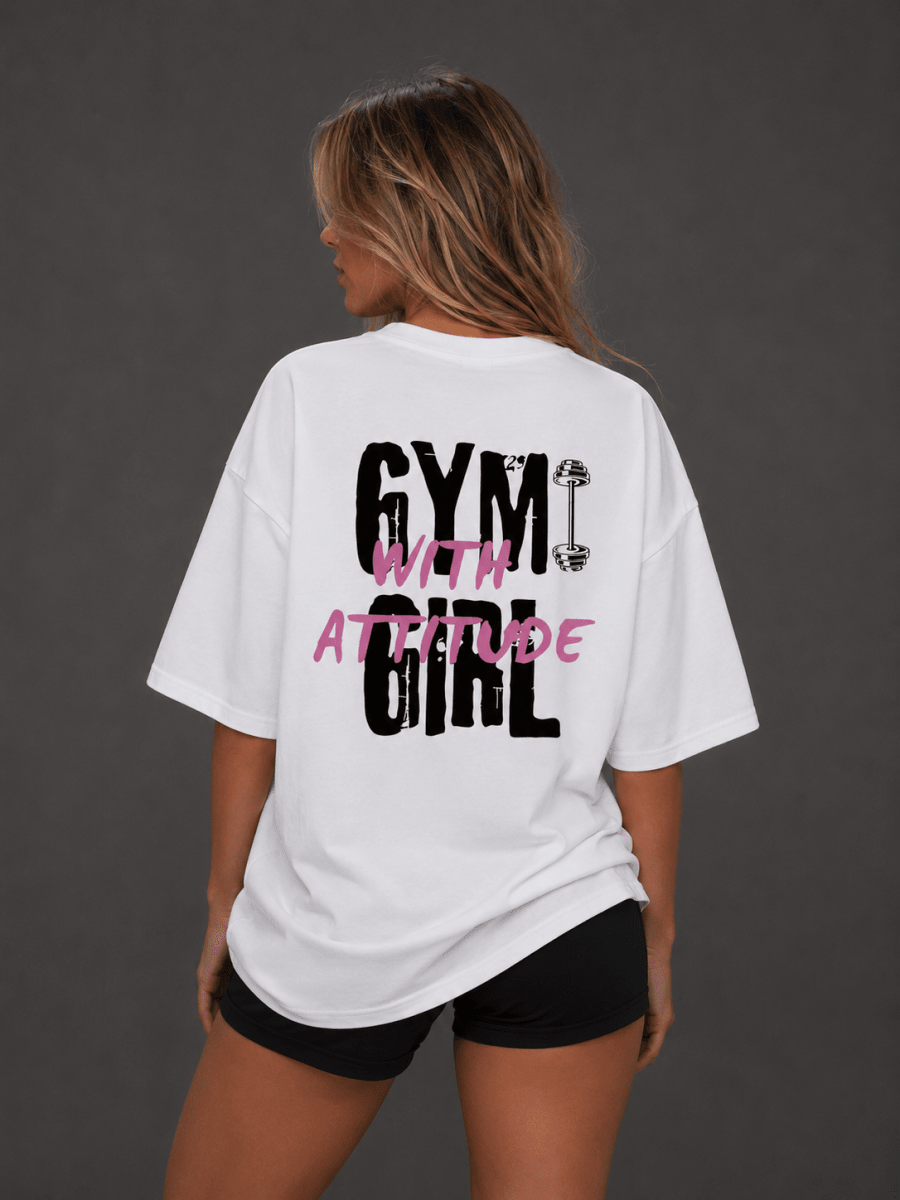EVE GYM Girl Oversized Tee - EVEPEACH
