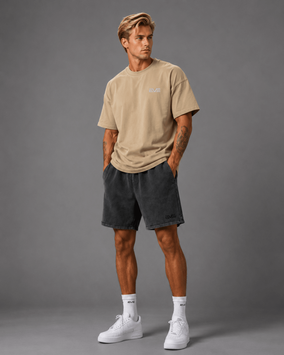 EVE Men Washed Essential Tee - EVEPEACH