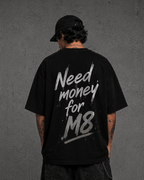 EVE Oversized Street Tee "Need Money for M8" - EVEPEACH