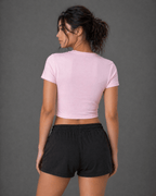 MUSCLE MOMMY Crop Tee - EVEPEACH